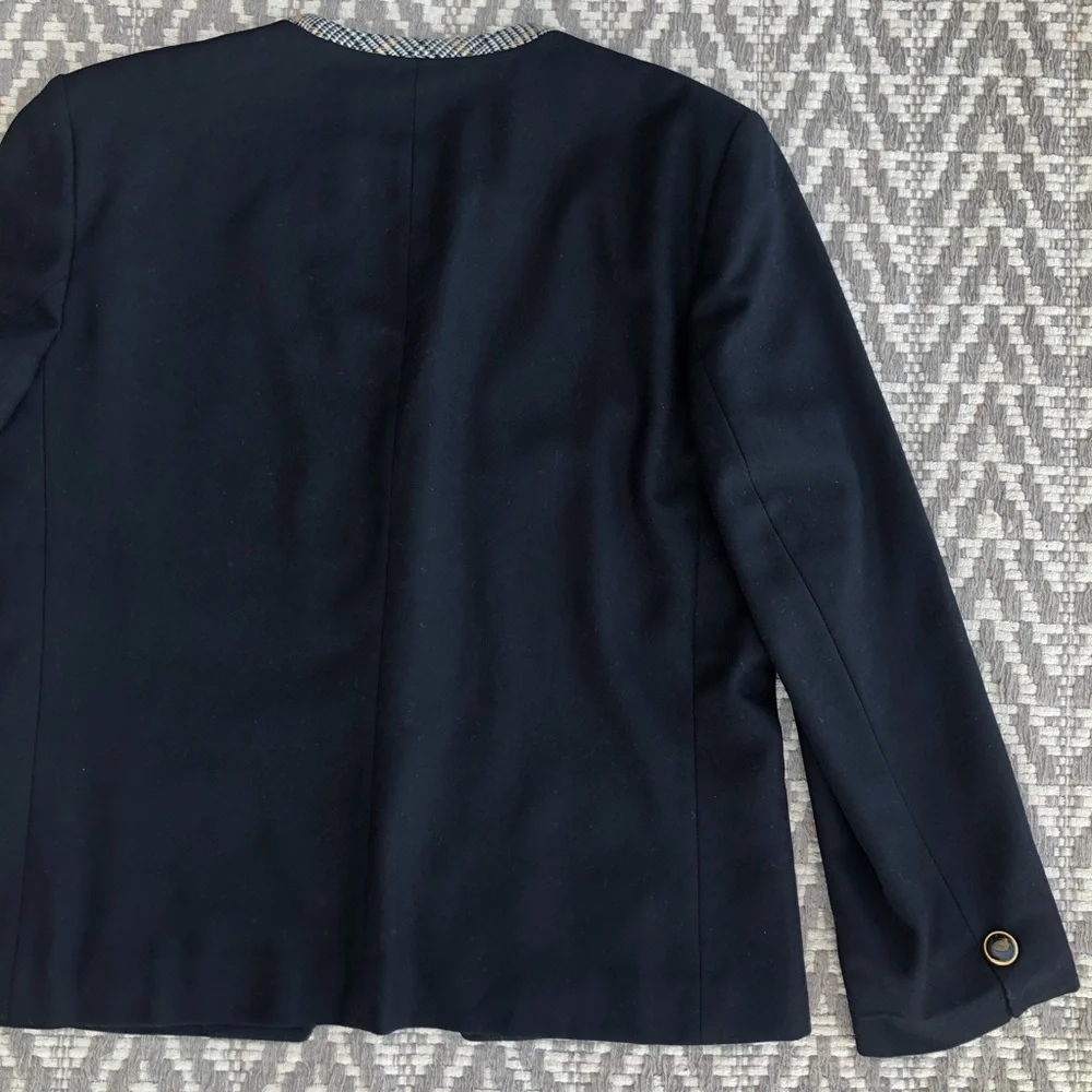 Pendleton three button front pure virgin wool blazer size 14